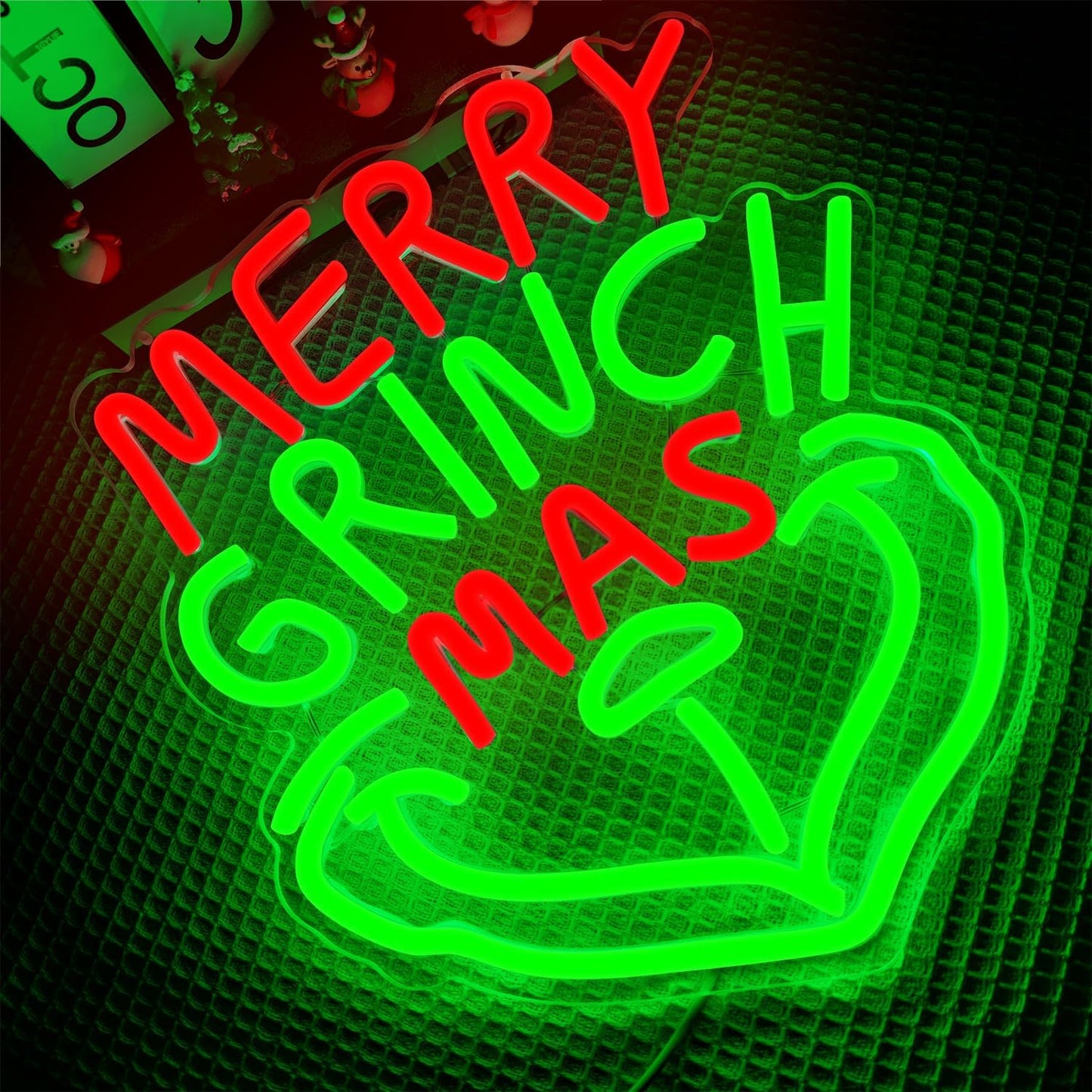 "Merry GrinchMas"  Neon Sign