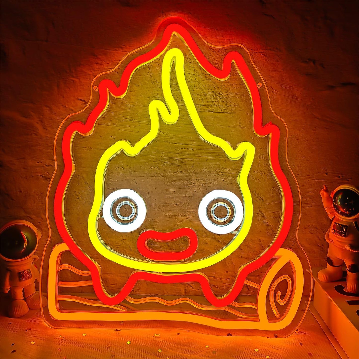 Calcifer Anime Flame Neon Sign