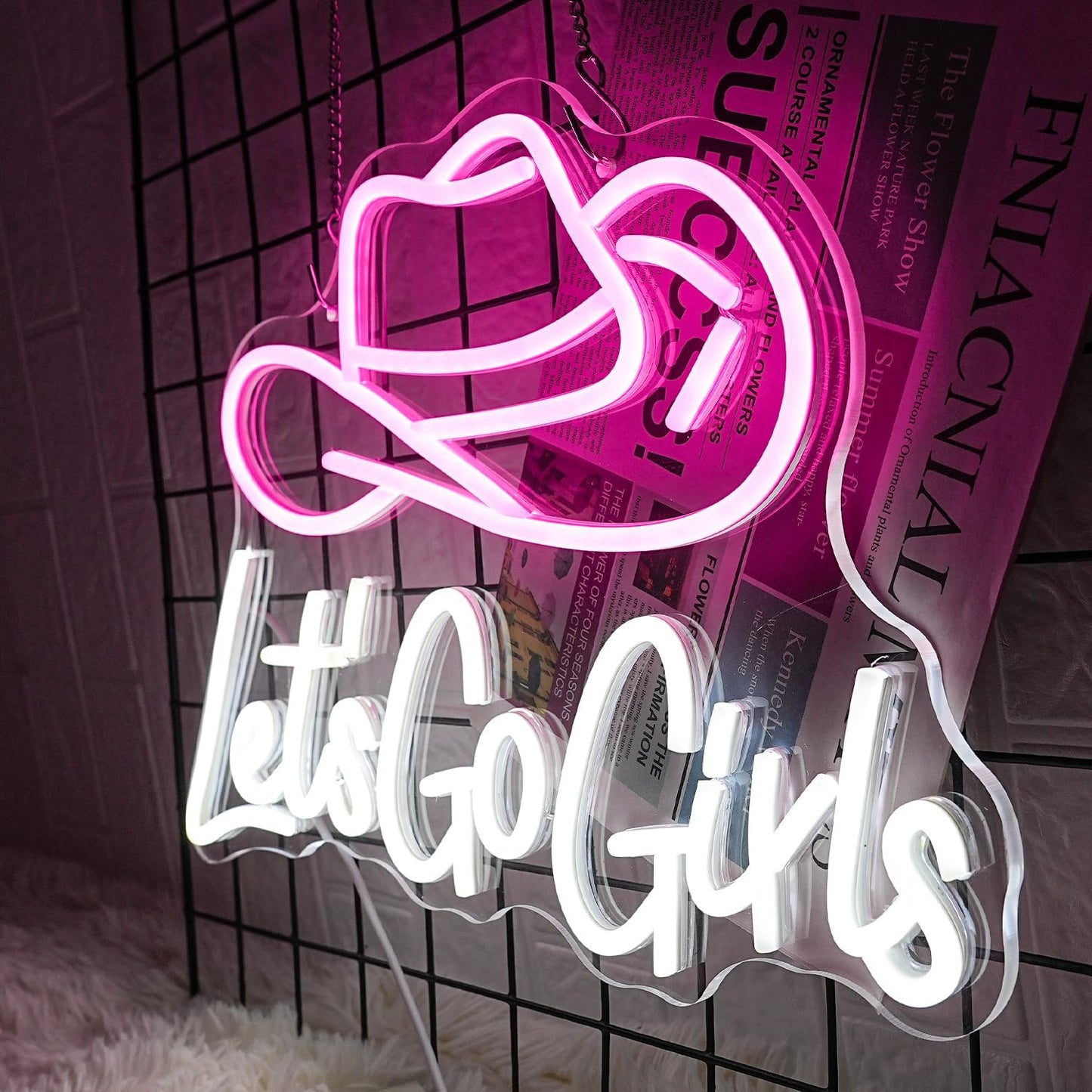 Neon Let's Go Girls Sign Party Led Light
