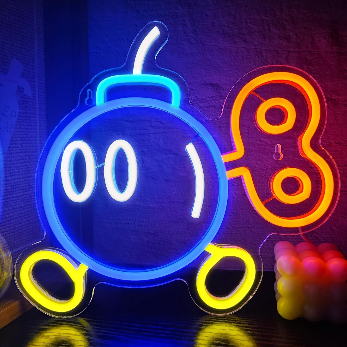 Walking Bomb Neon Sign