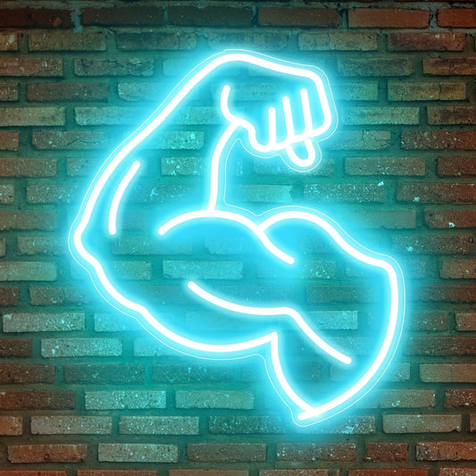 Arm Muscle Gym Neon Sign