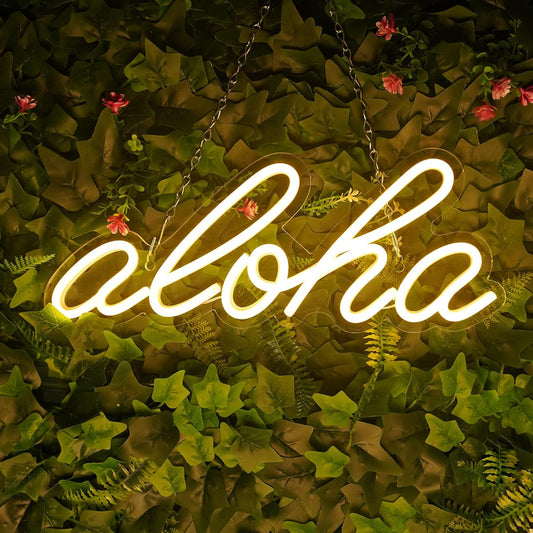 "Aloha" Neon Sign