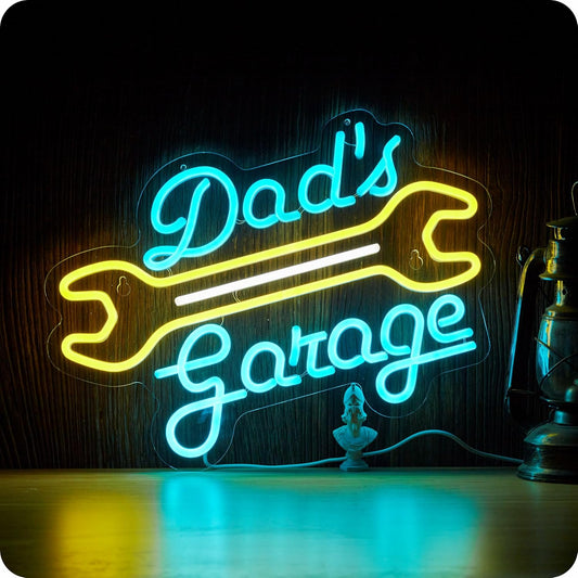 Dad's Garage Neon Sign