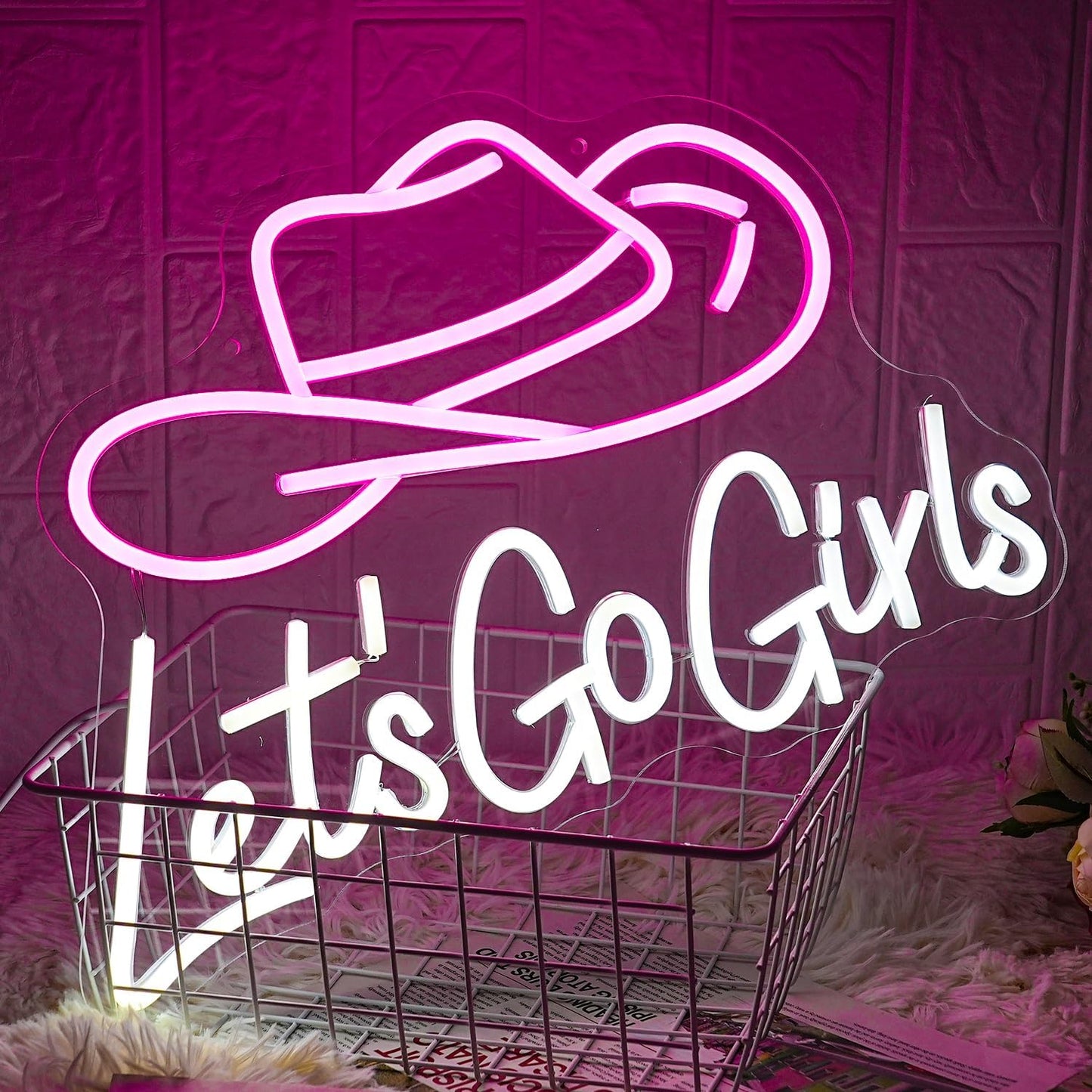 Neon Let's Go Girls Sign Party Led Light