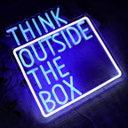 Think Outside The Box Neon Sign