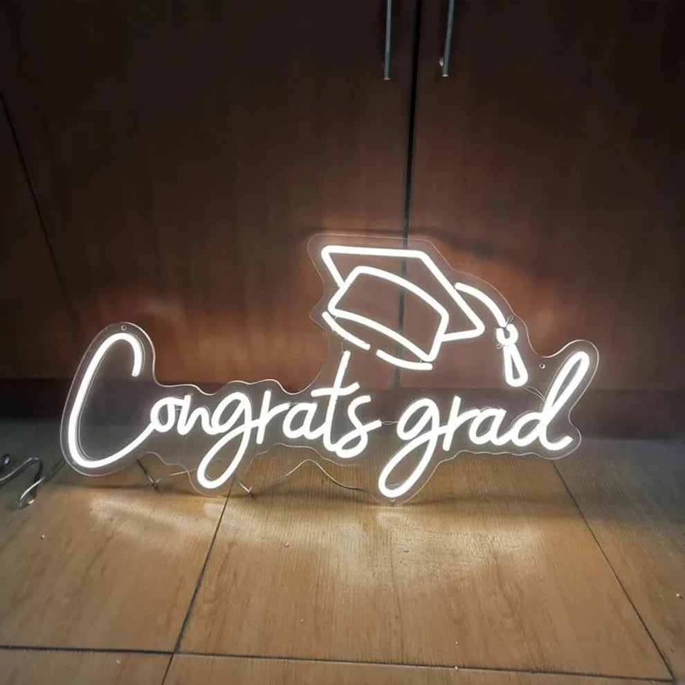 Congrats Grad University Neon Sign