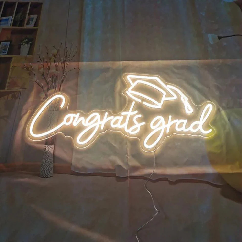 Congrats Grad University Neon Sign