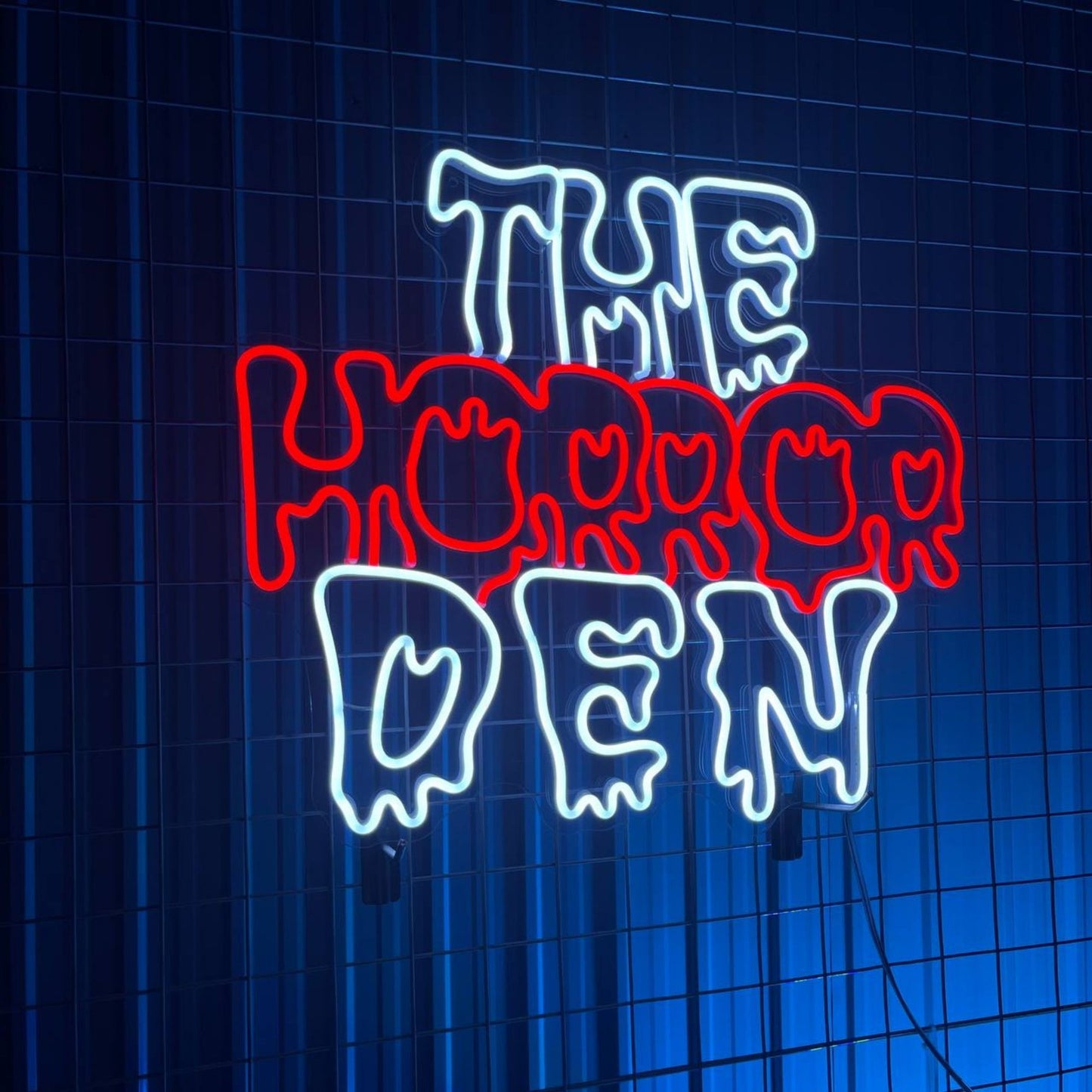 "The Horror Den" Neon Sign