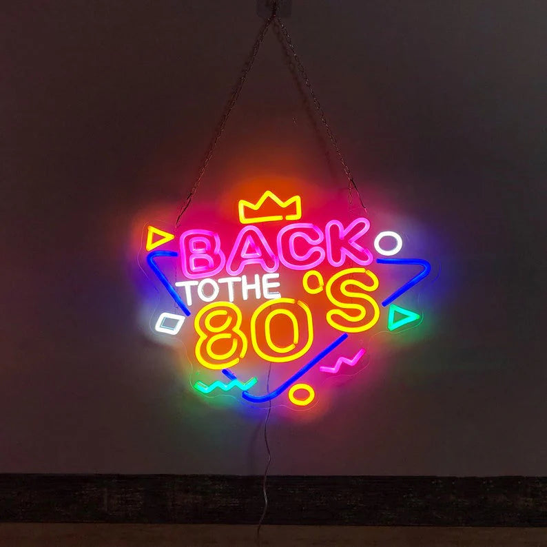 Back to The 80s Bar Neon Sign