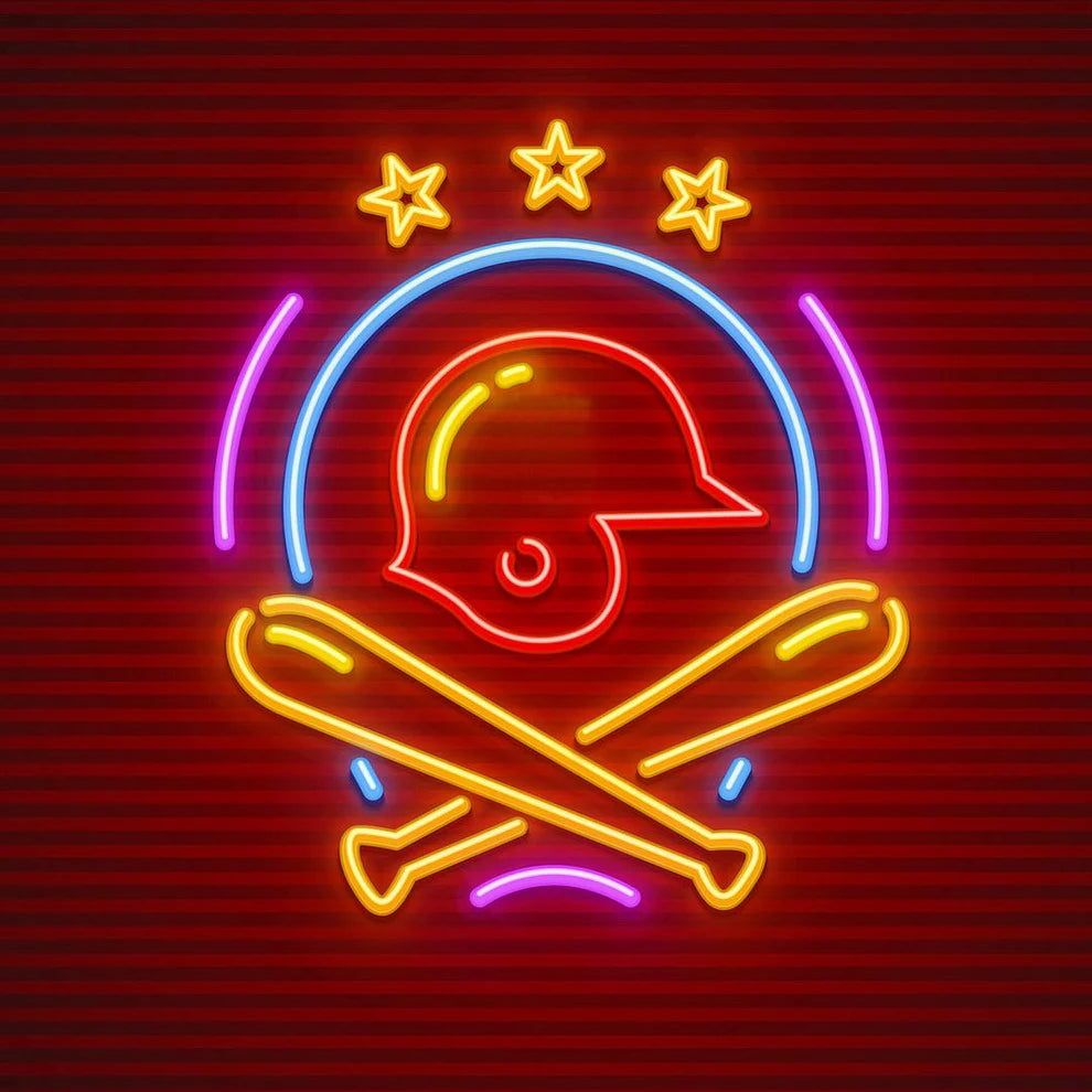 Basketball Helmet Neon Sign