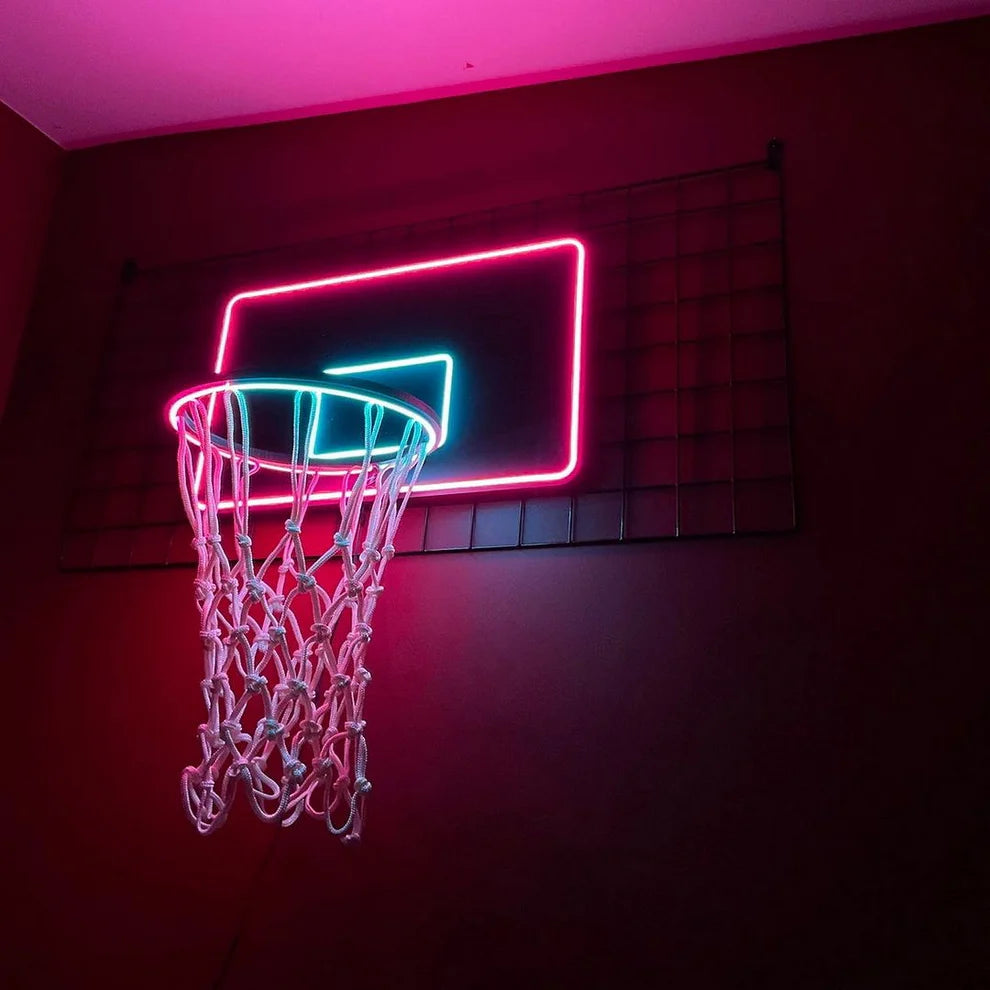 Basketball Hoop Neon Sign