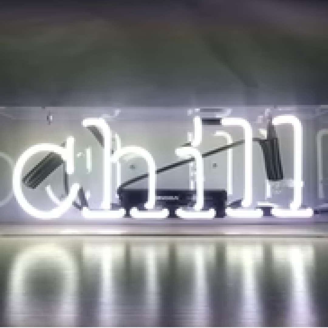 "Chill" Acrylic Box Neon Sign