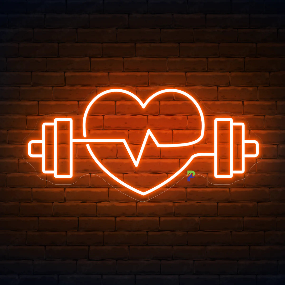 Fitness Neon Sign Strong Heart Led Light