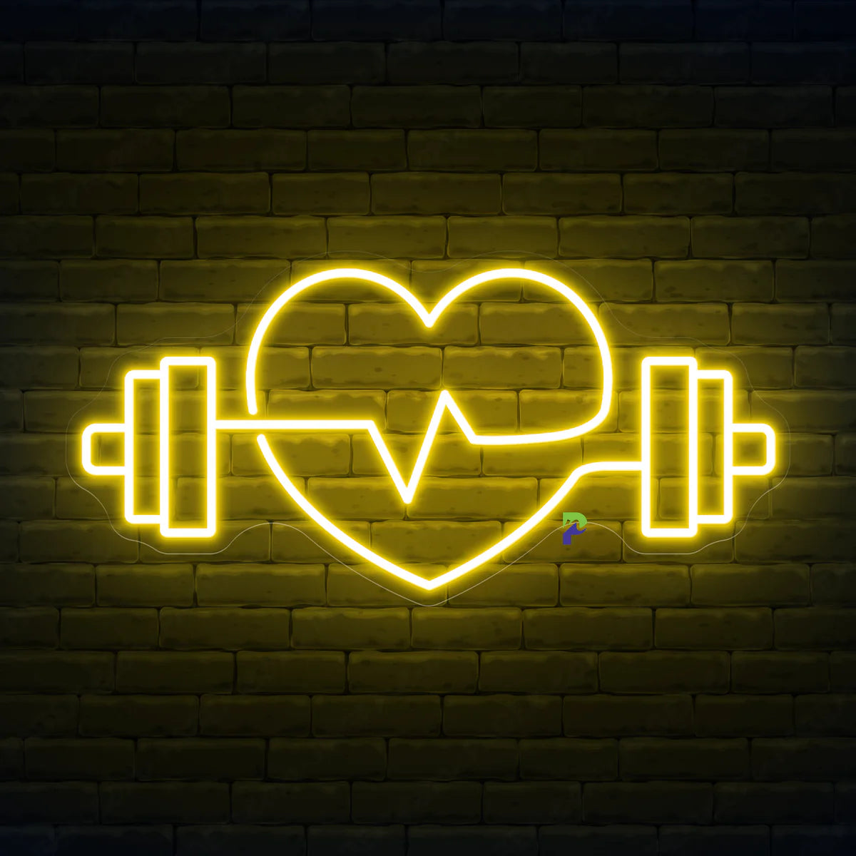 Fitness Neon Sign Strong Heart Led Light