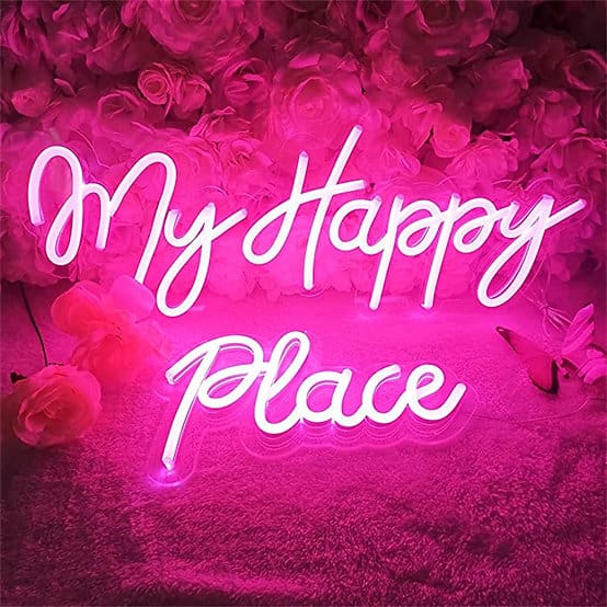 My Happy Place Neon Sign