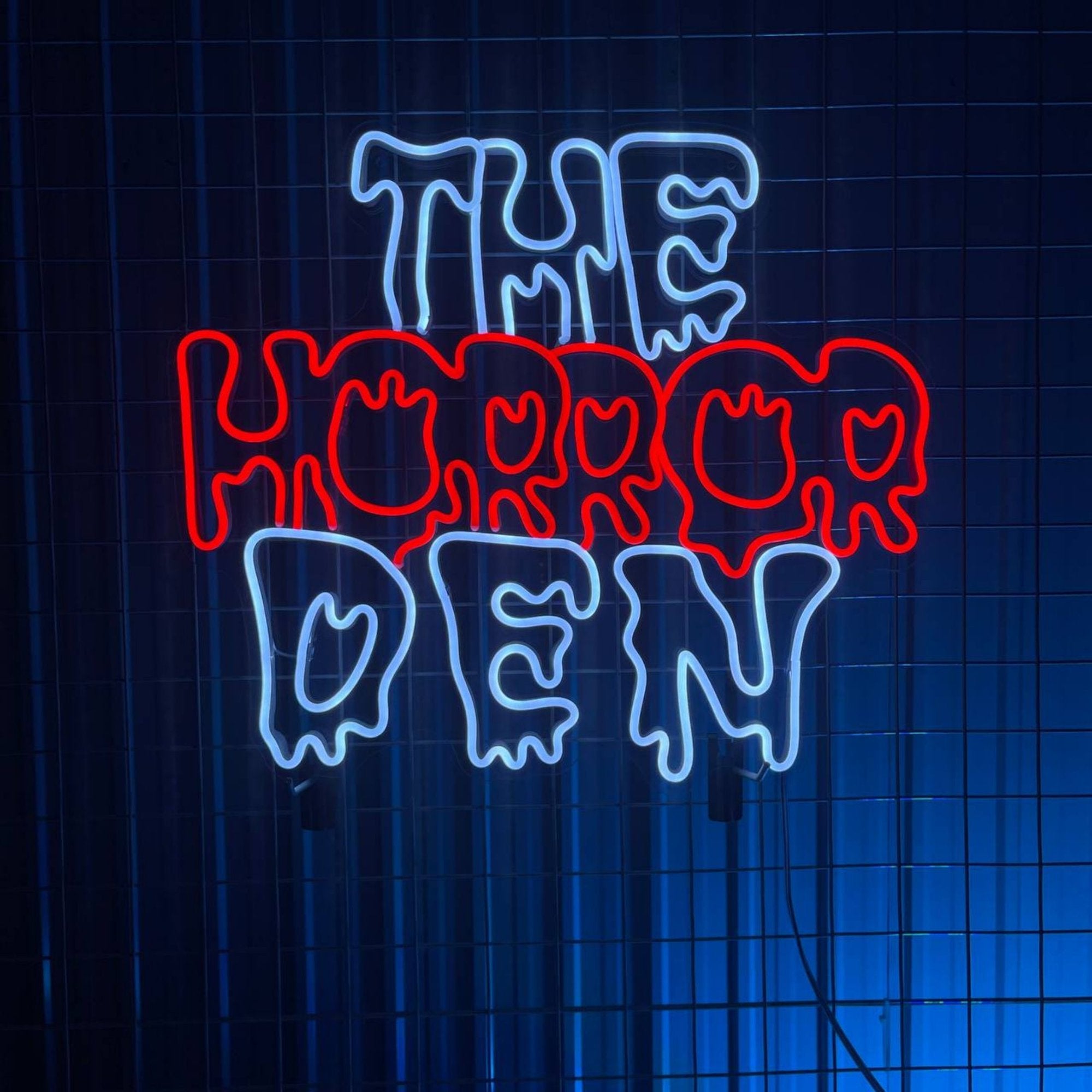 "The Horror Den" Neon Sign