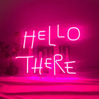 "Hello There" Neon Sign