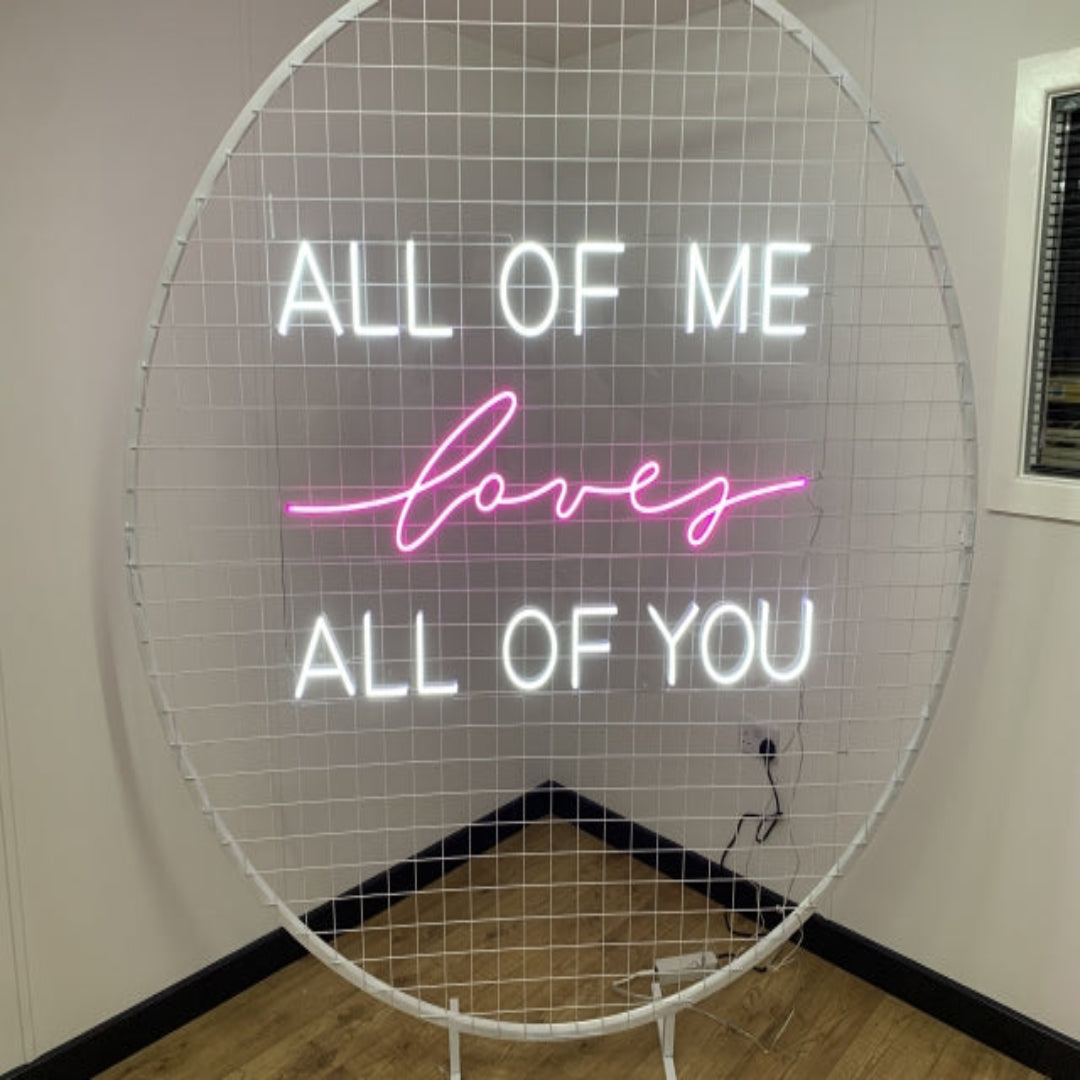 All Of Me neon sign