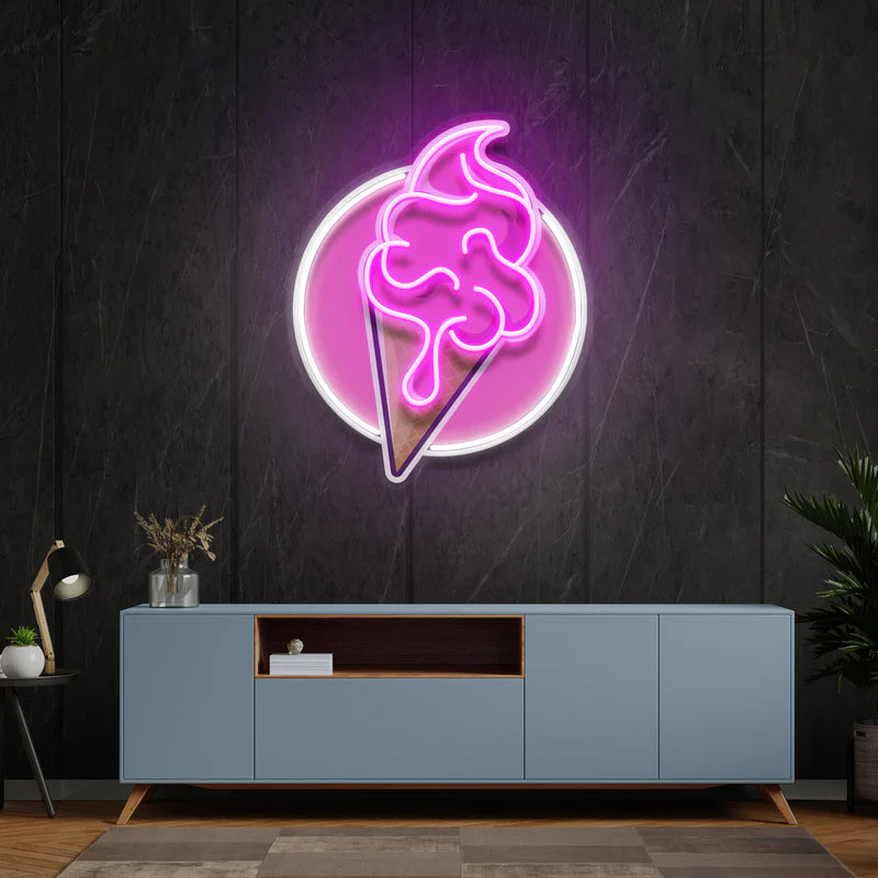 Ice Cream Cartoon Led Neon Sign