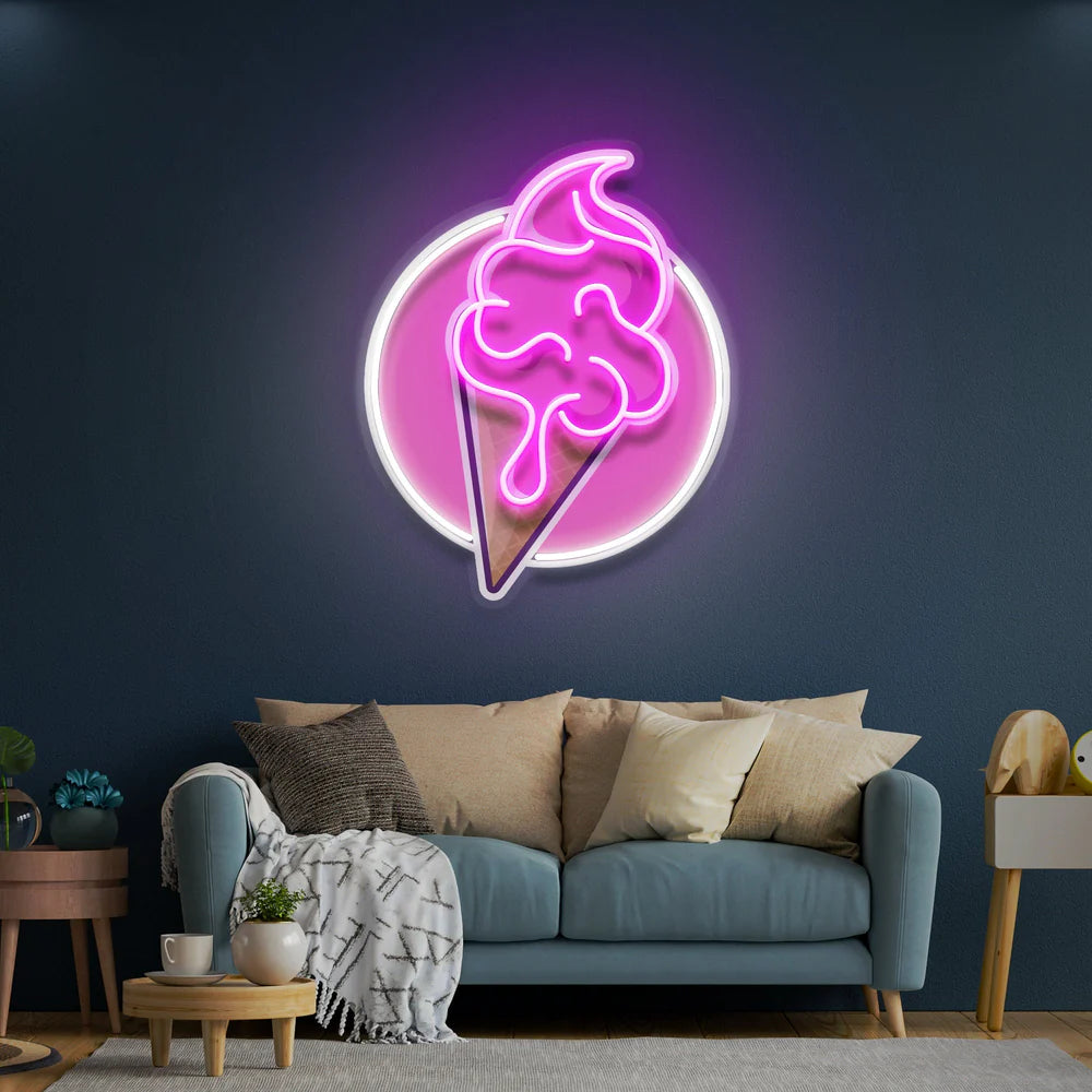 Ice Cream Cartoon Led Neon Sign