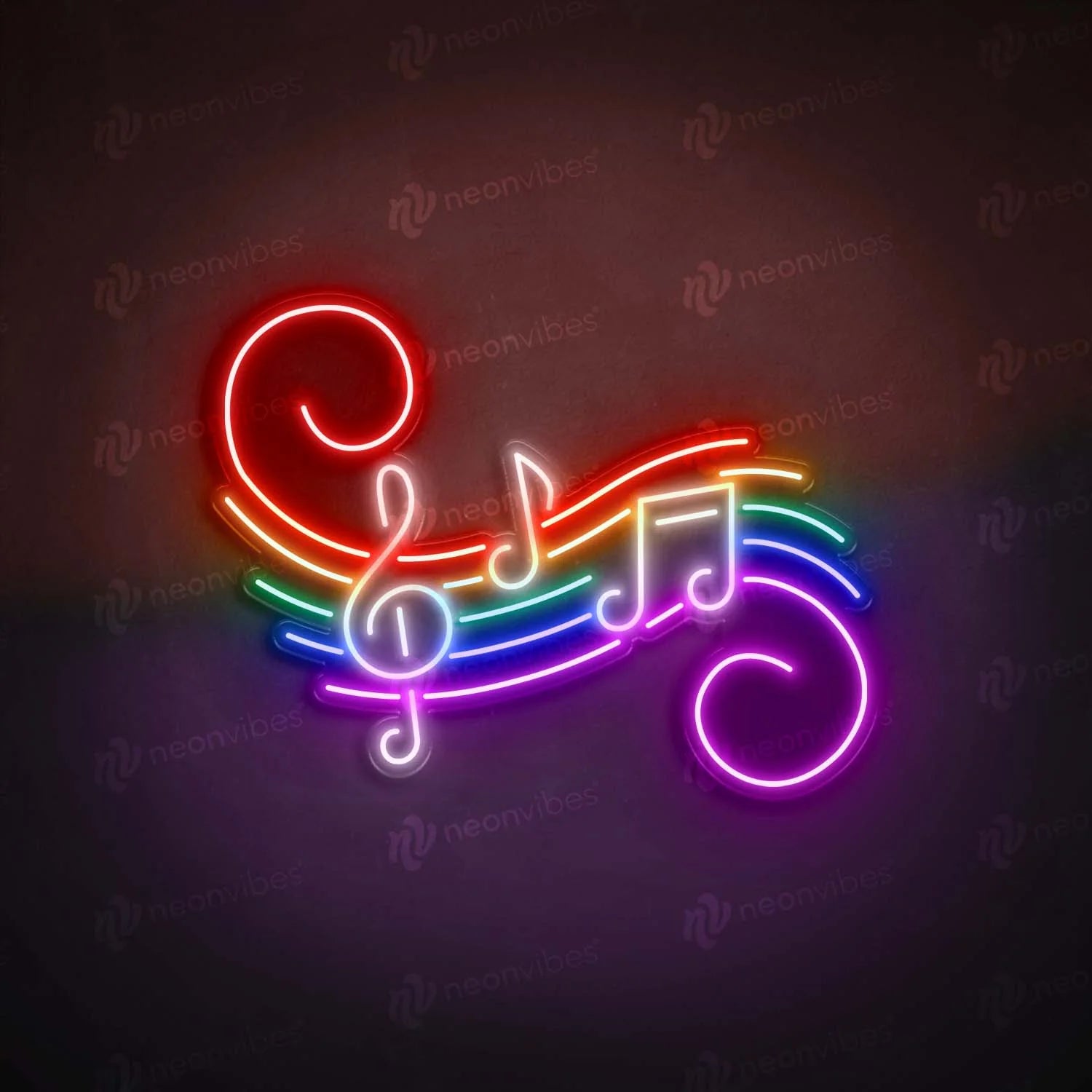 Music Notes String neon sign