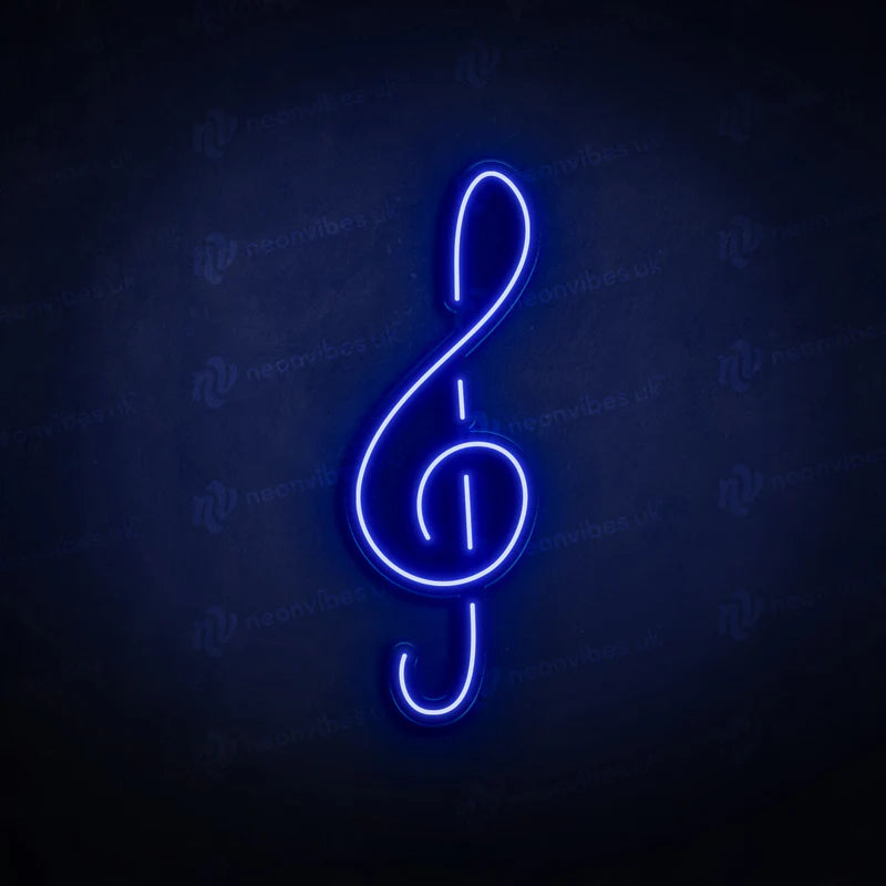 Treble Clef neon sign