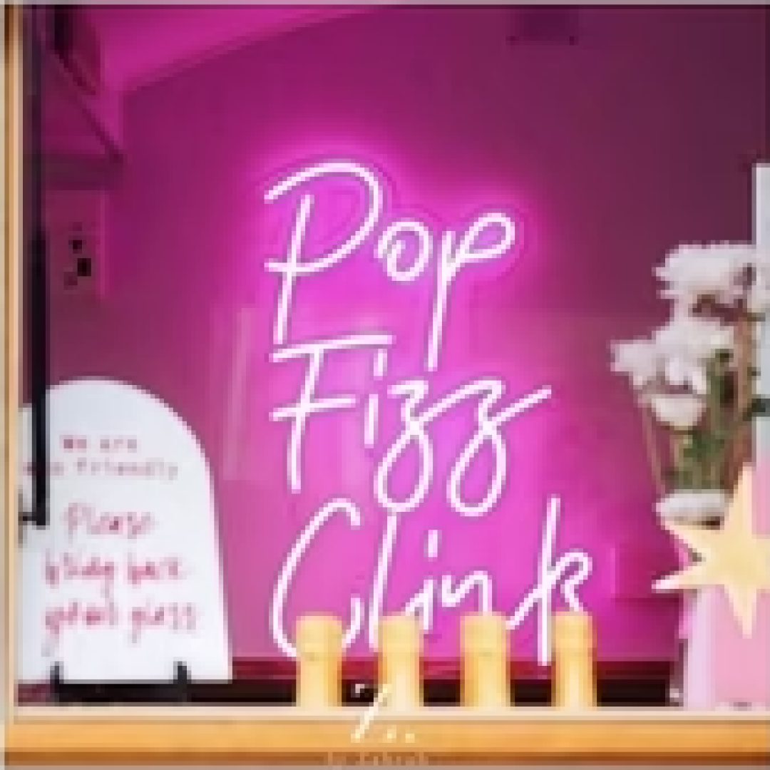 Pop Fizz Clink Bar Sign