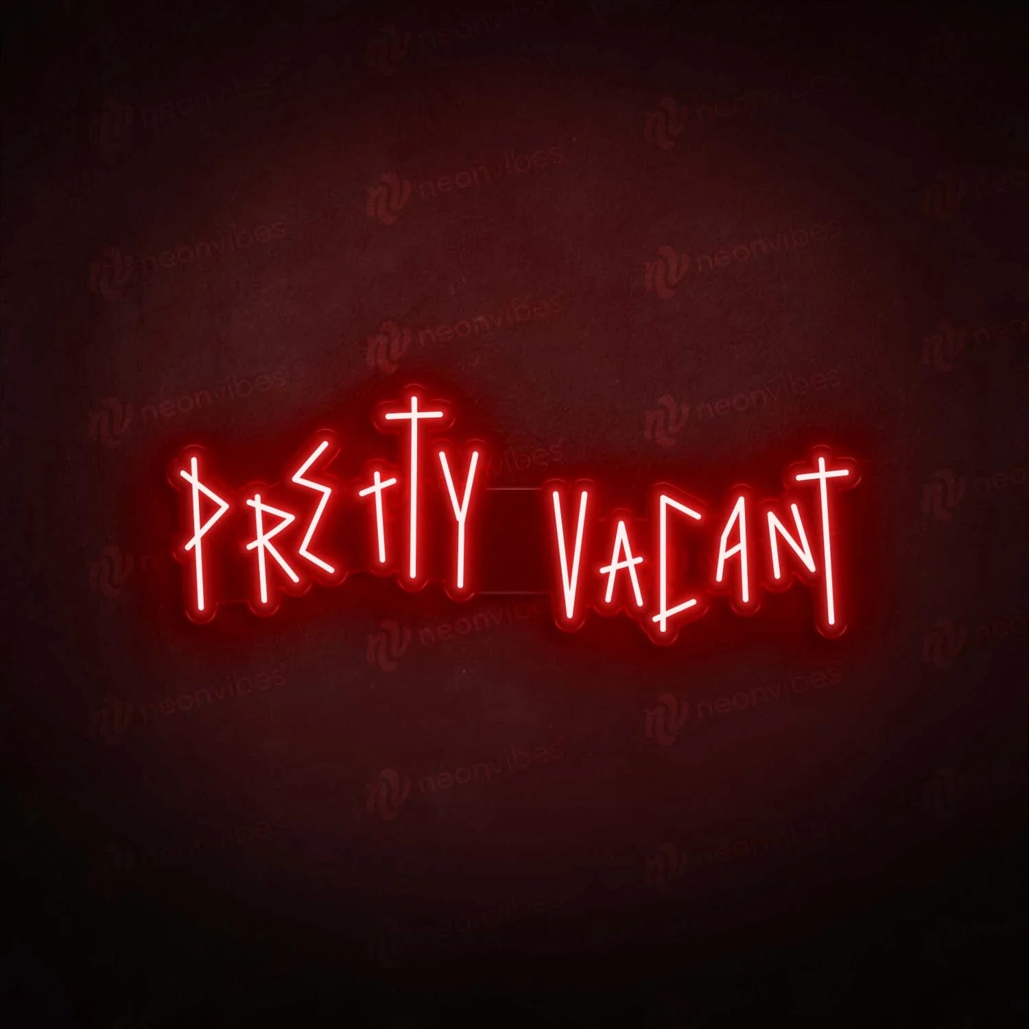 Pretty Vacant neon sign