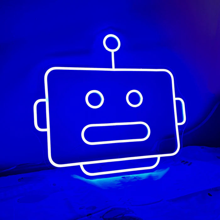 LED Robot Light Sign