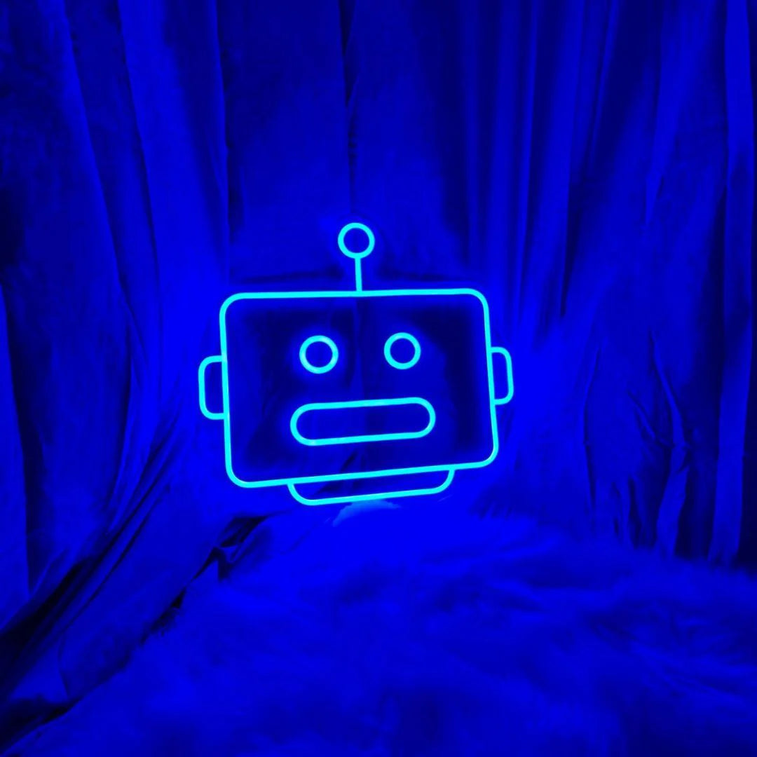 LED Robot Light Sign