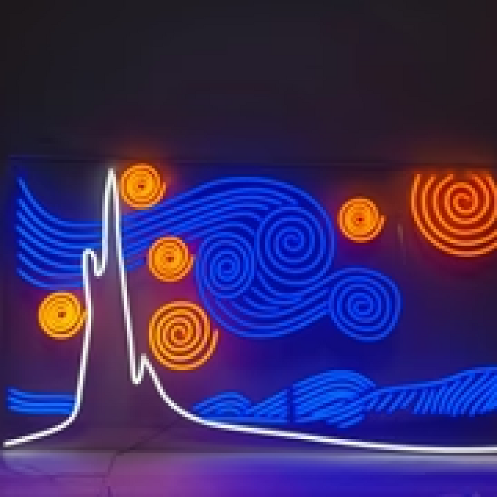 "Starry Night Vincent Van Gogh" Neon Sign