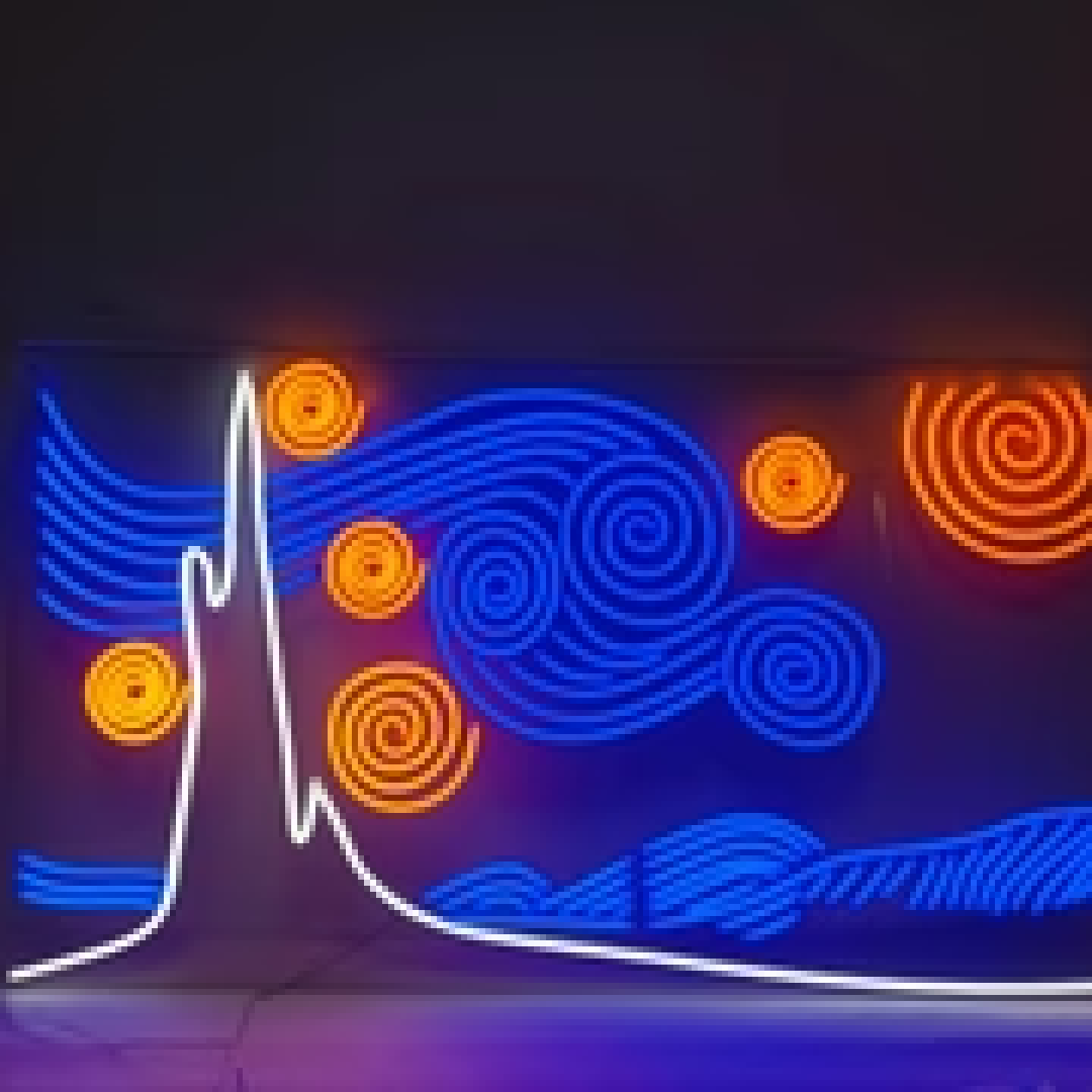 "Starry Night Vincent Van Gogh" Neon Sign