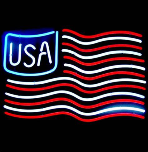 "USA Flag" Neon Sign