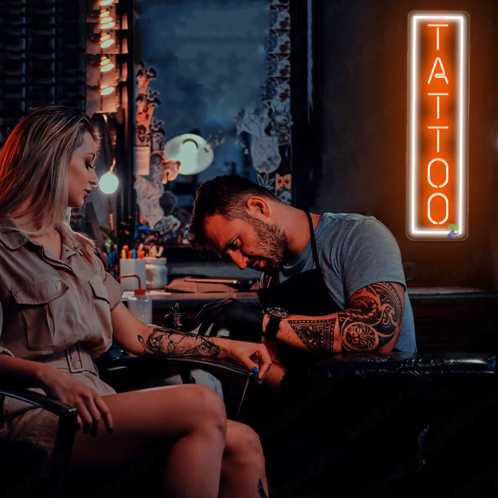 Vertical Tattoo Neon Sign Led Light