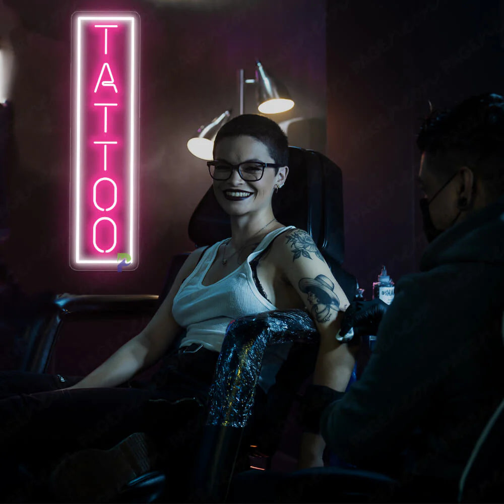 Vertical Tattoo Neon Sign Led Light