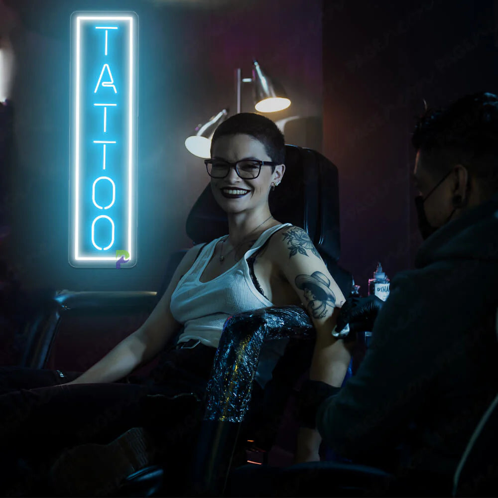 Vertical Tattoo Neon Sign Led Light