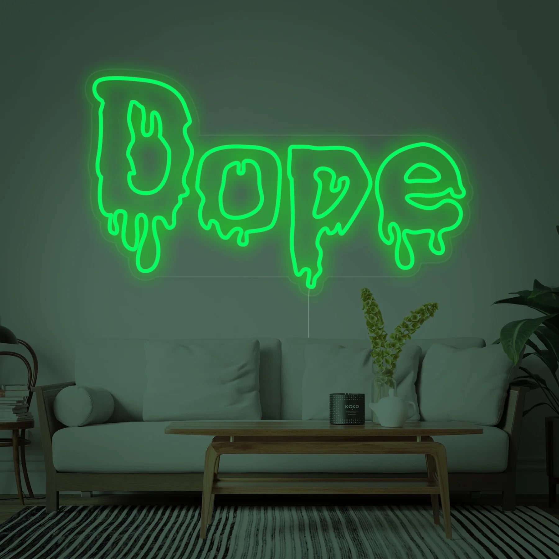 "Dope" Neon Sign