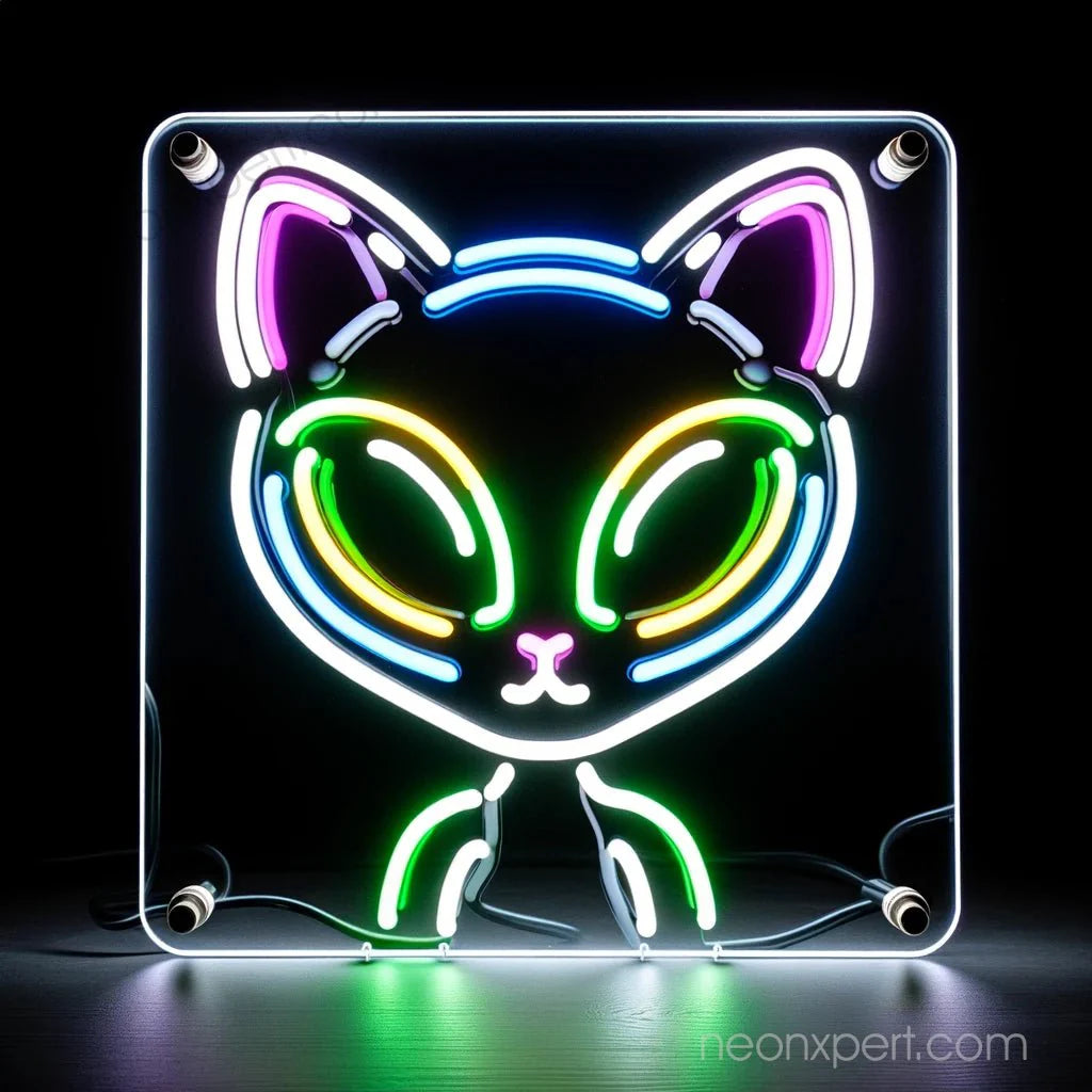 Alien Cat LED Neon Sign – LED Light Decor for Cat and Sci-Fi Lovers