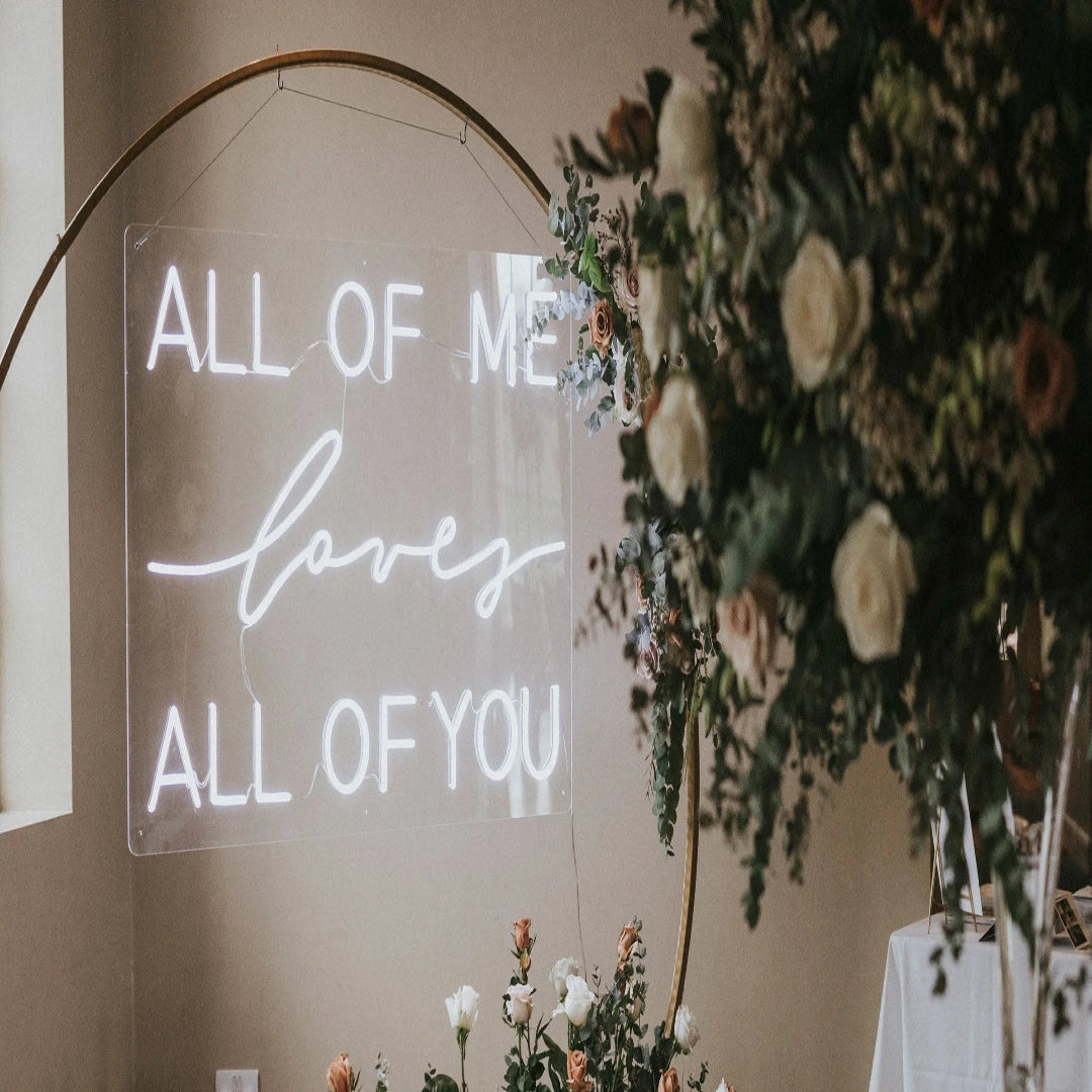 All Of Me neon sign