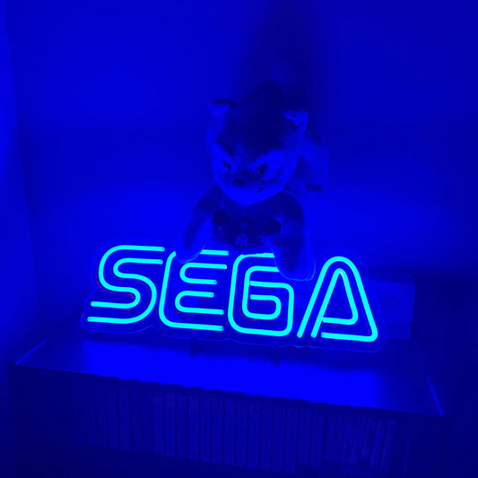 "Sega, Game Room" Neon Sign