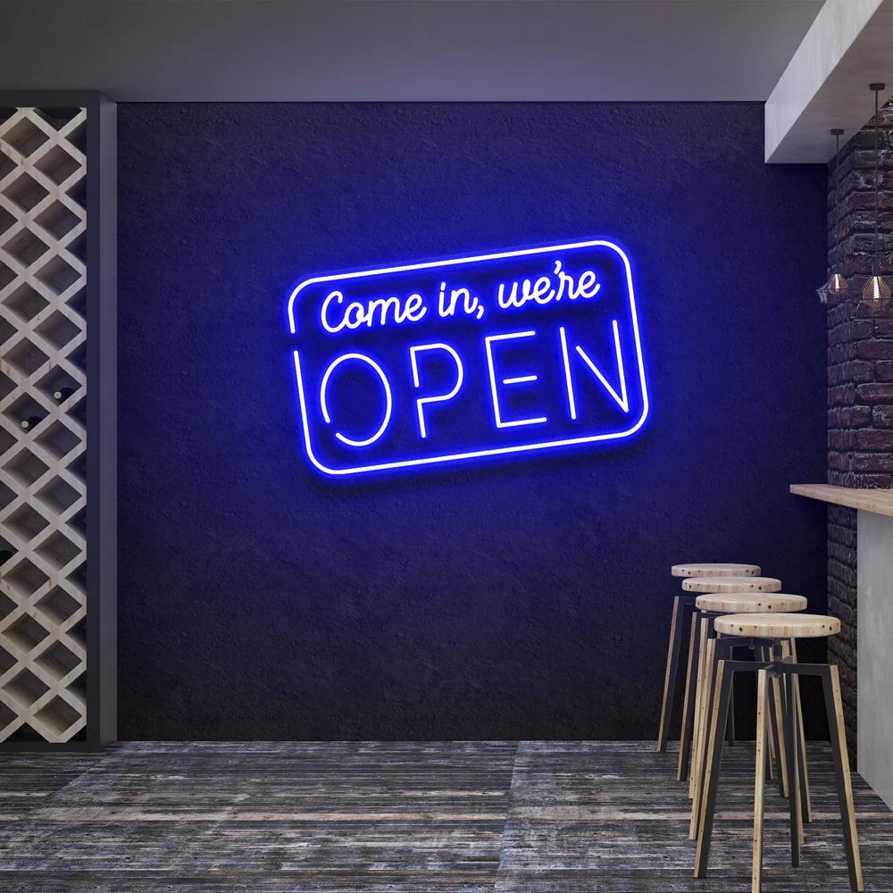 Come In, We're Open Led Neon Sign