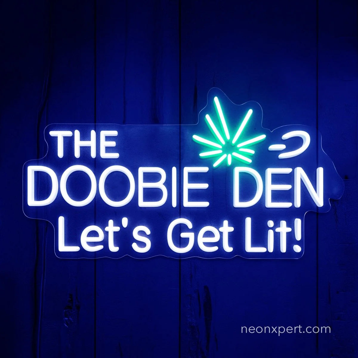 Doobie Den Sign | Perfect Stoner Gift & Funny 420 Decor Neon Light