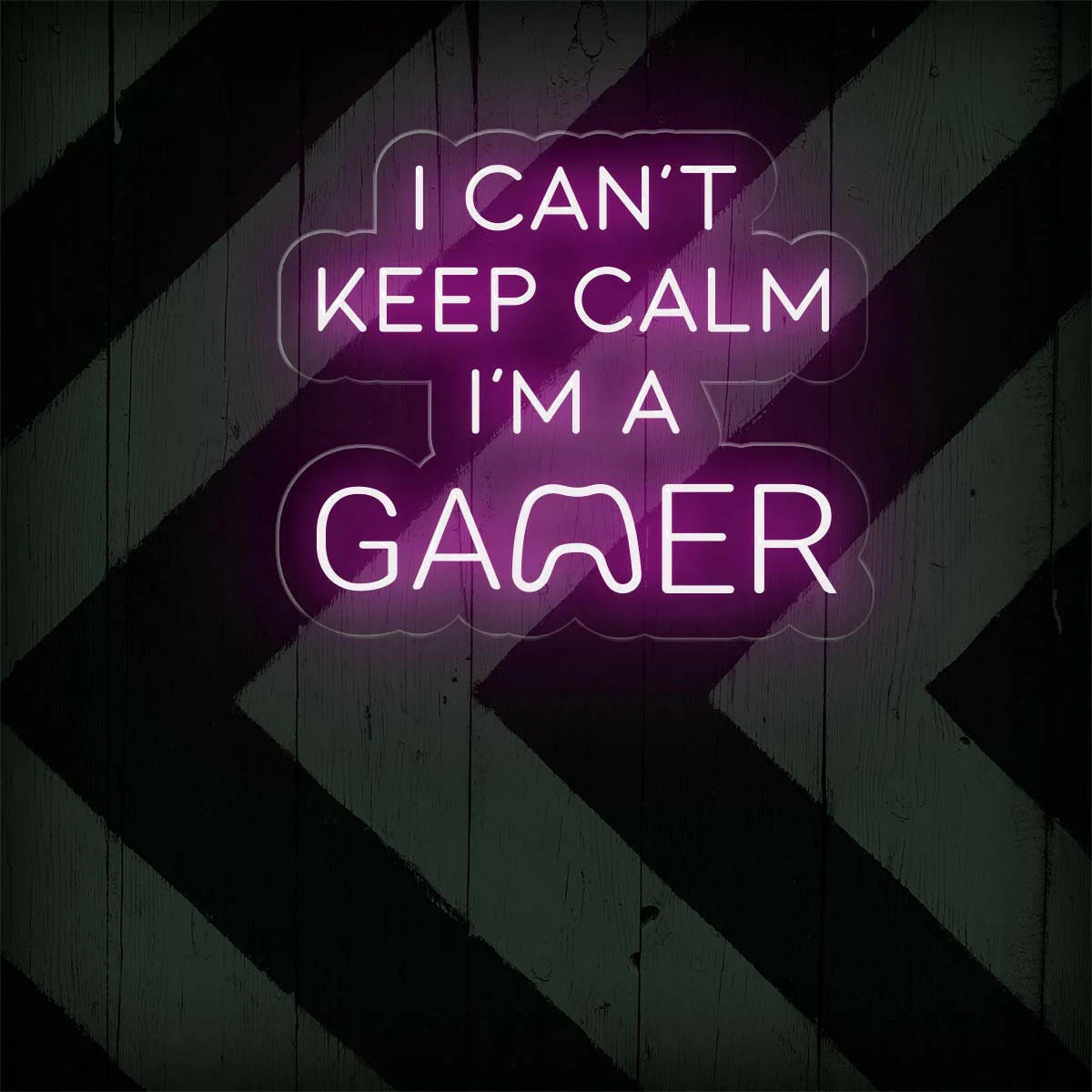 I Can't Keep Calm I'm a Gamer Neon Sign for Game Rooms