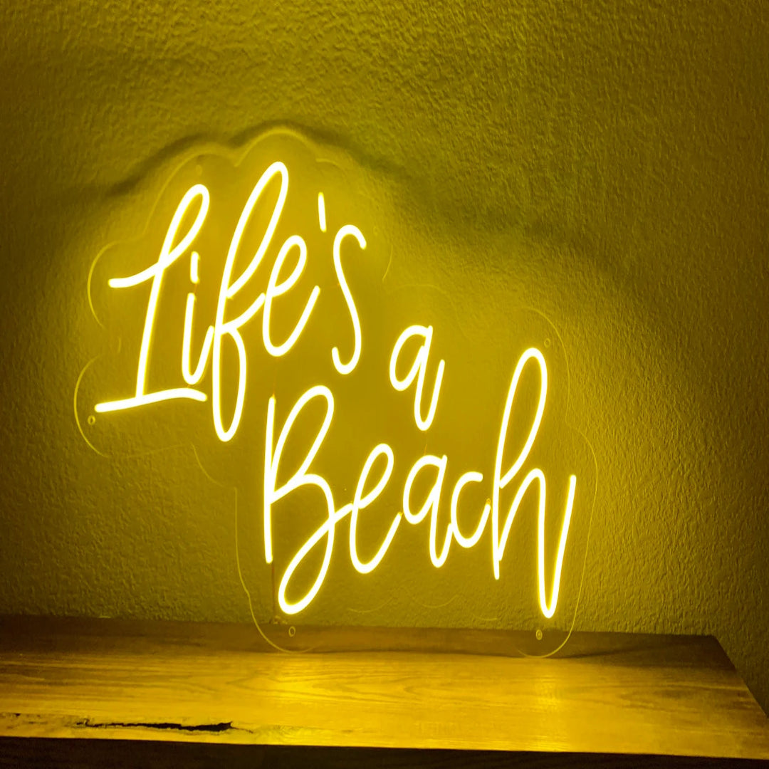 Life's a Beach Neon Sign