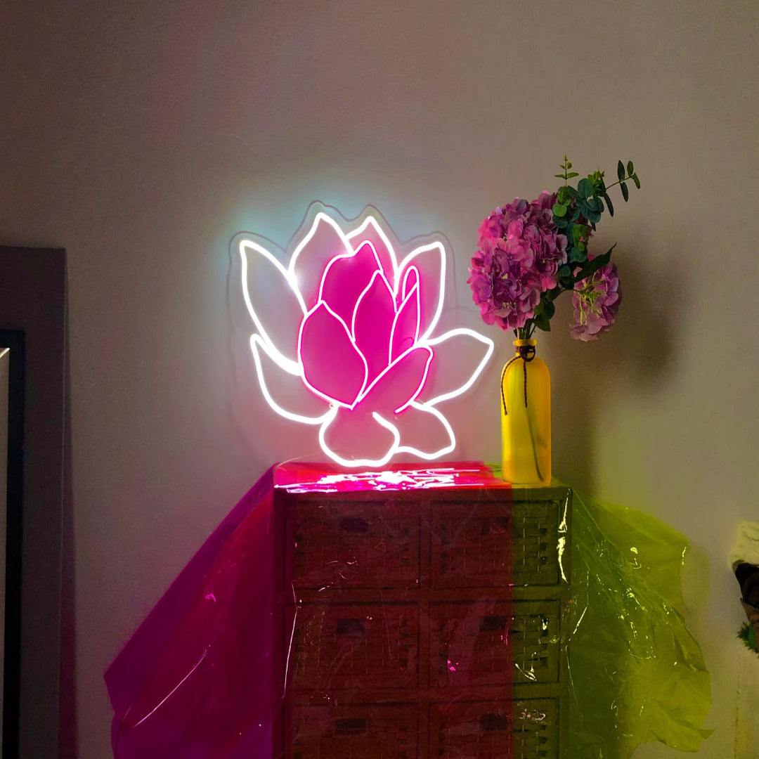 "Lotus Flower" Neon Sign