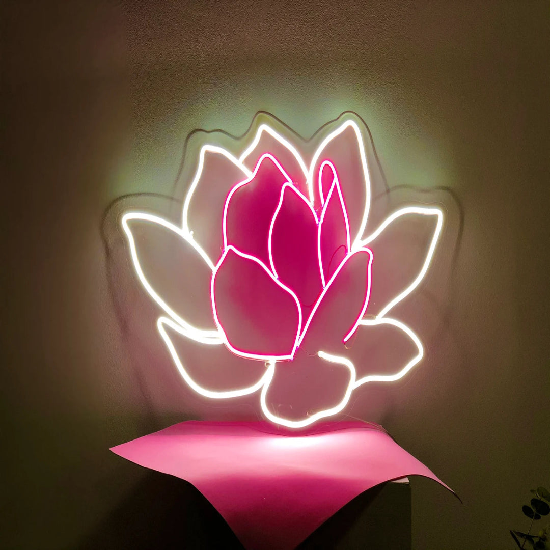 "Lotus Flower" Neon Sign