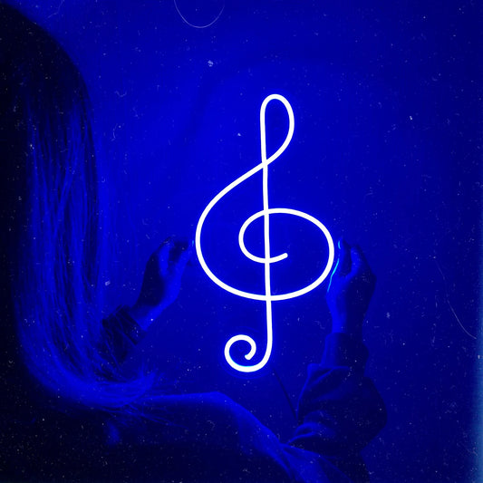 Treble Clef neon sign