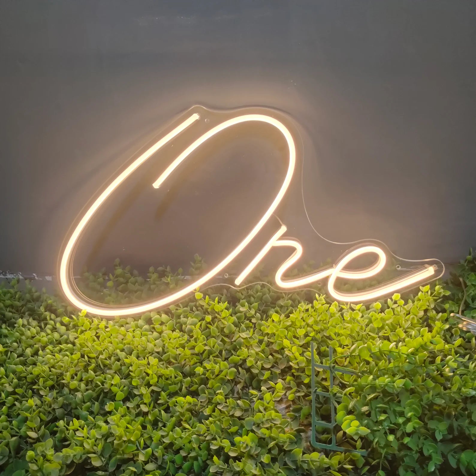 "One First Birthday Decor" Neon Sign