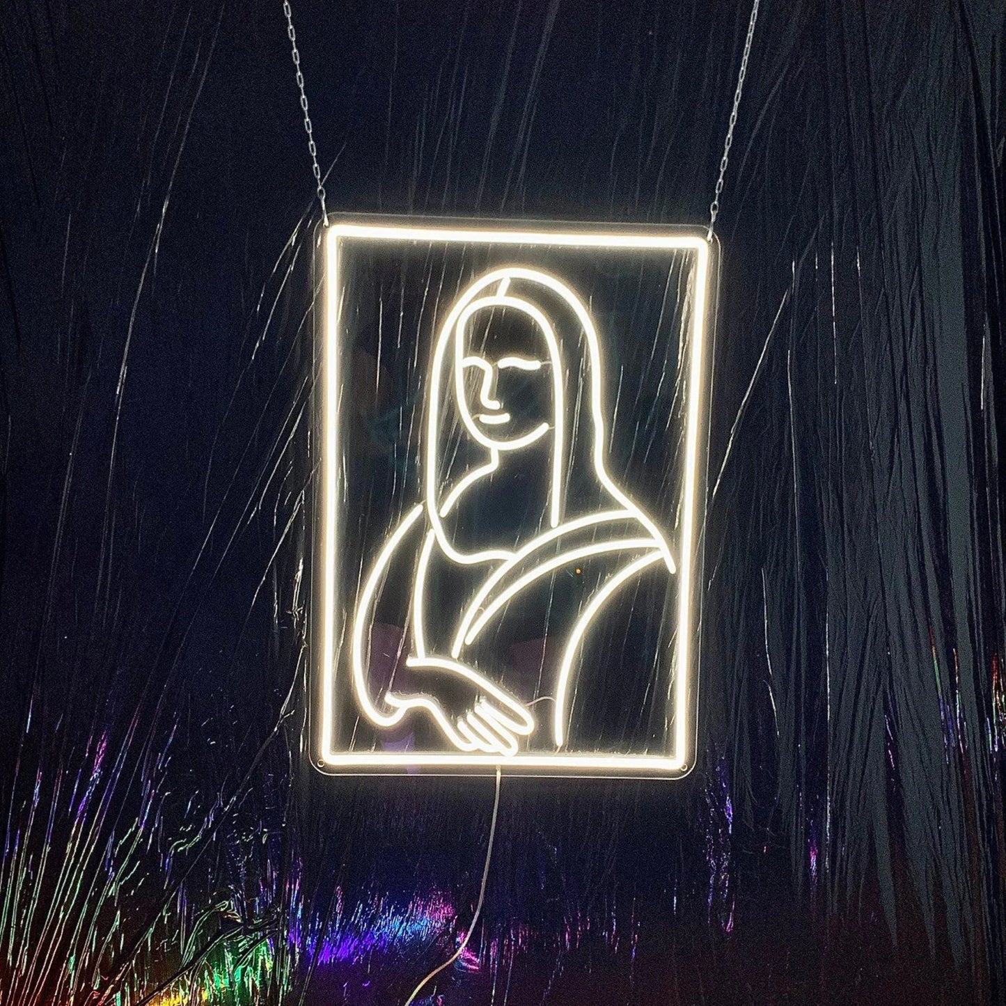 "Da Vinci Mona Lisa" Neon Sign