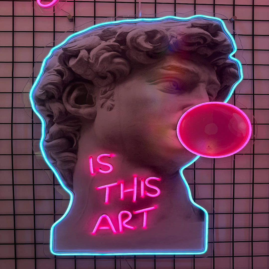 Is This Art LED Neon X Print